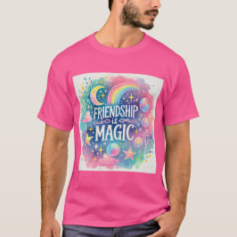 Camiseta Amizade É Estilo Mágico De Pastel