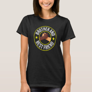 Camiseta Amizade Irmão Negro E Melhor Amigo