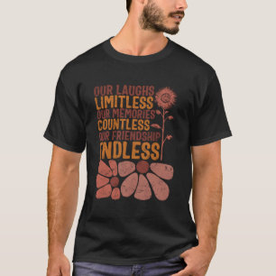 Camiseta Amizade Nossas Raias Limitam Nossas Memórias Conta