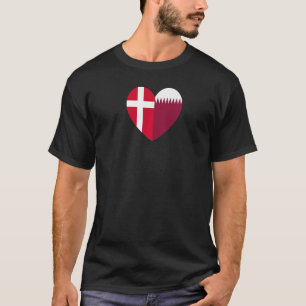 Camiseta Amizade para o Qatar e a Dinamarca