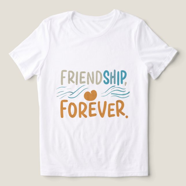 Camiseta Amizade para sempre (Design frontal)