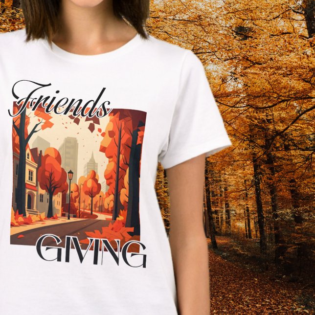 Camiseta Amizade Queda Laranja (Criador carregado)
