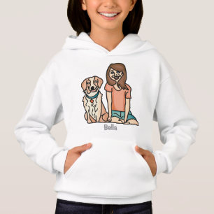 Camiseta Amizade retrorminimalista incrível de cão e crianç