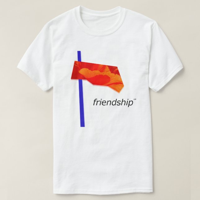 Camiseta Amizade Virtual (情 友) (Frente do Design)