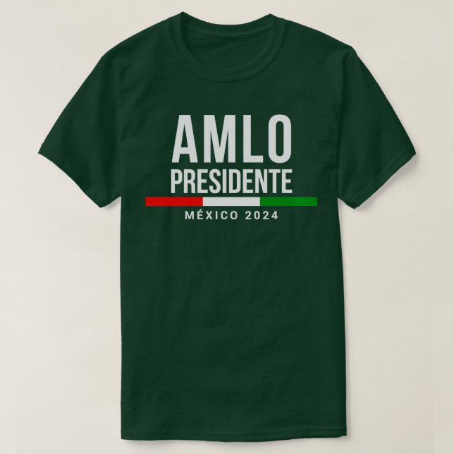 Camiseta AMLO Elecciones México 2024 AMLO Presidente Gift L (Frente do Design)