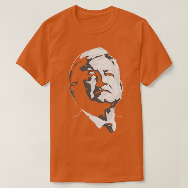 Camiseta AMLO Preto e Branco (Frente do Design)