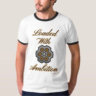 Camiseta Ammo Roupa USA Carregado com Dedo Masculino