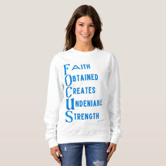 Camiseta Ammo Roupa USA Focus Acronym Sweatshirt feminina