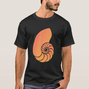 Camiseta Ammonite Cephalopota Design fóssil