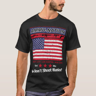 Camiseta Ammu-Nation - Primeira Escolha das Américas em Mat