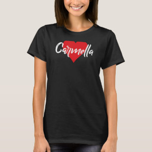 Camiseta Amo A Carmella Primer Nombre Yo Corazón