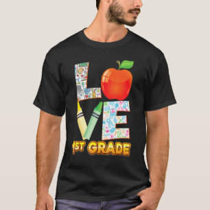 Camiseta Amo a Primeira Série Primeiro Filho Aluno Professo