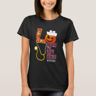 Camiseta Amo a Vida de Enfermeira PICU Enfermeira Fantasia