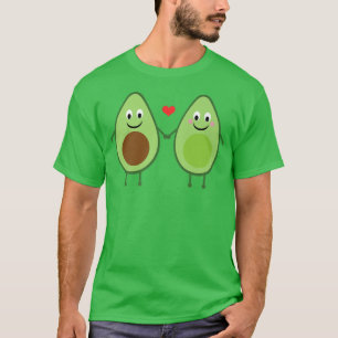 Camiseta Amo Amigos do Avocado BFF Tastia Guacamole Kawaii
