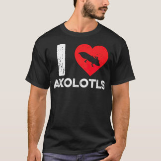 Camiseta Amo Aolotls Engraçada Amphibder Salamander no oest