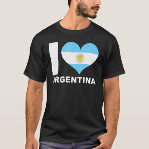 Camiseta Amo Argentina Heart Flag Argentina