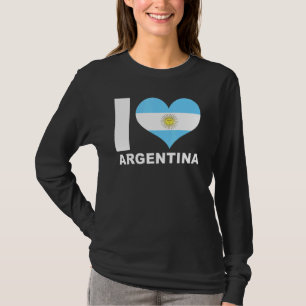 Camiseta Amo Argentina Heart Flag Argentina