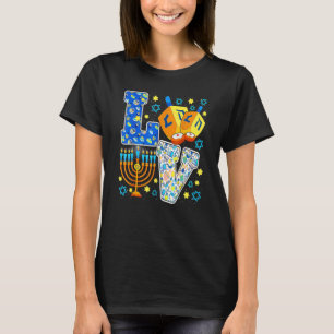 Camiseta Amo as decorações bonitas de Hanukkah Chanukah Son