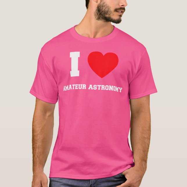 Camiseta Amo Astronomia Amateur (Frente)
