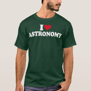 Camiseta Amo Astronomia Sistema Solar e Espaço