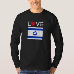 Camiseta Amo Bandeira do País Israel 1