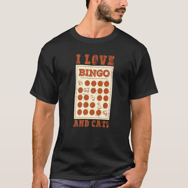 Camiseta Amo Bingo e Gatos Bingo 6 (Frente)