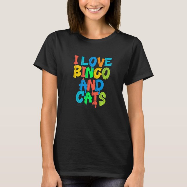 Camiseta Amo Bingo e Gatos Bingo 7 (Frente)
