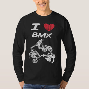 Camiseta Amo Bmx Uma Paixão Excelente ou Ideia De Hobby