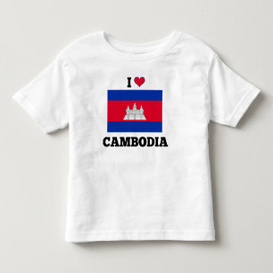 Camiseta Amo Camboja, Bandeira Cambojana