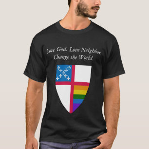 Camiseta Amo Deus. Vizinho do Amor. LGBTQ episcopal