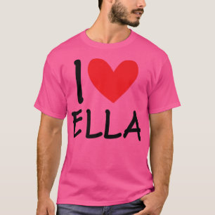 Camiseta Amo Ella Name Personalizado Mulher Bff Frien
