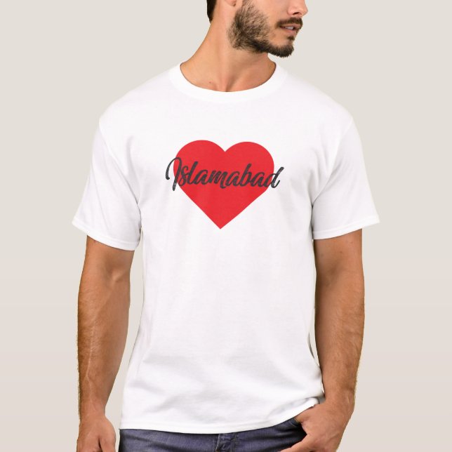 Camiseta Amo Islamabad - Paquistão (Frente)