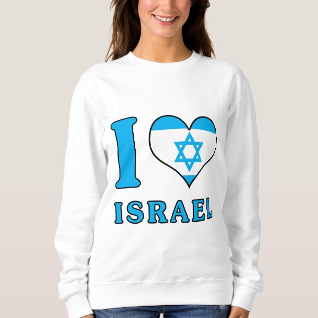 Camiseta Amo Israel - Terra Santa - Apoio Judeu (Frente)