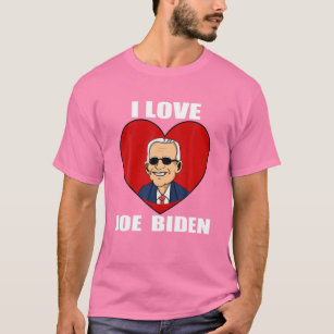 Camiseta Amo Joe Biden Heart - Pró Presidente Joe Biden