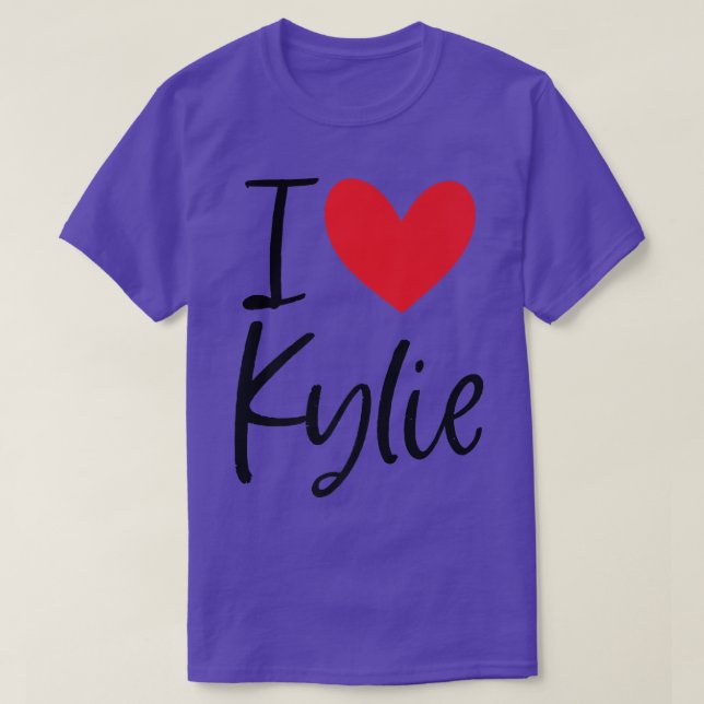Camiseta Amo Kylie Name Personalised Girl Woman BFF Frie (Frente do Design)