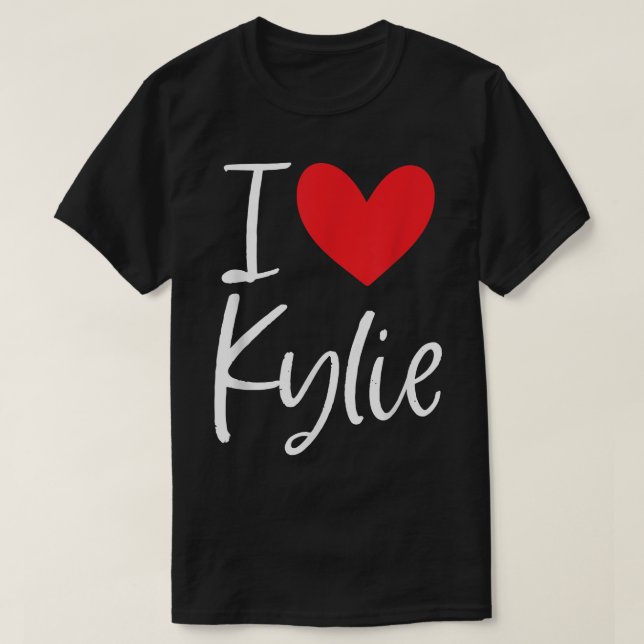 Camiseta Amo Kylie Name Personalised Girl Woman Bff Frie (Frente do Design)