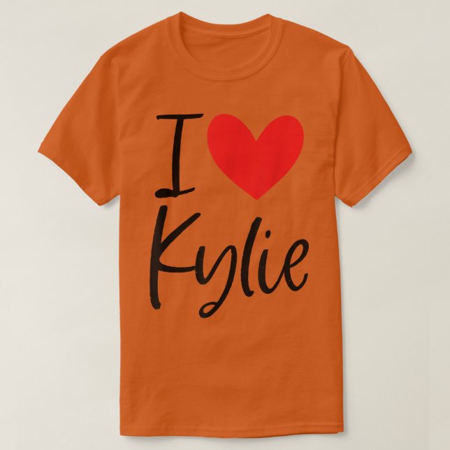 Camiseta Amo Kylie Name Personalised Girl Woman BFF Frie (Frente do Design)