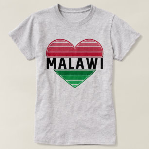 Camiseta Amo Malawi, Coração Malawi