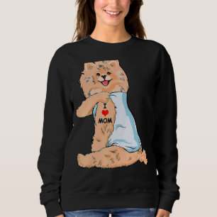 Camiseta Amo mamãe Tatto alemão Spitz mamãe Cachorro Mãe da