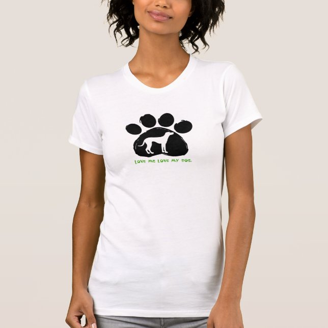 Camiseta Amo-me a amar o meu cão (Frente)