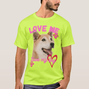 Camiseta Amo-me a minha Coleção Mundial Americana de Cãe
