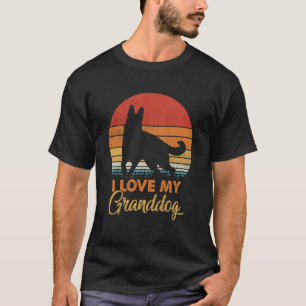 Camiseta Amo meu avô cachorro Pastor Alemão Avós