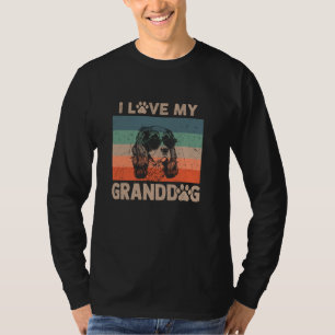 Camiseta Amo Meu Avô Cavalier Vovô Vovô Dog Owne