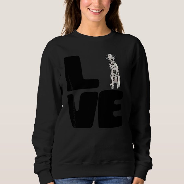 Camiseta Amo meu cão dálmata (Frente)