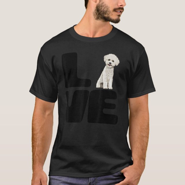 Camiseta Amo Meu Cão De Bichons (Frente)