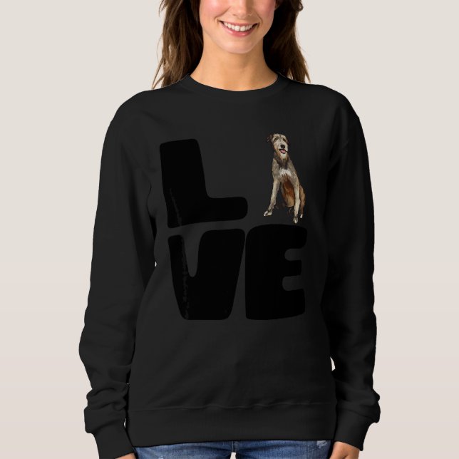 Camiseta Amo meu cão Irish Wolfhound (Frente)