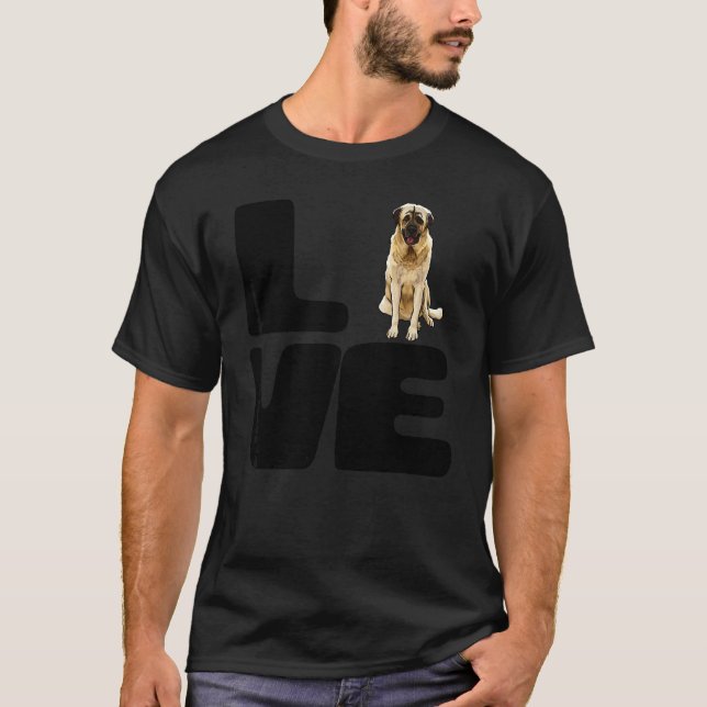 Camiseta Amo meu cão pastor da Anatólia (Frente)