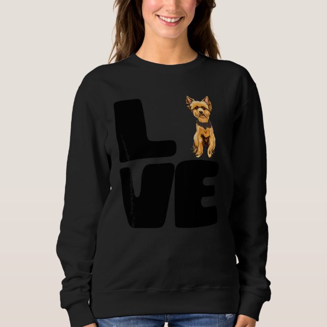 Camiseta Amo meu cão Yorkshire Terrier (Frente)