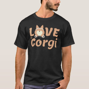 Camiseta Amo Meu Corgi Com Corgi Bunda Sploot Para Crianças