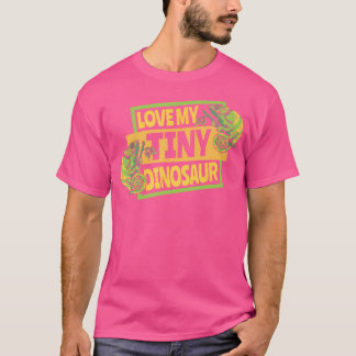 Camiseta Amo Meu Pequeno Dinossauro Vazado Pantera Lover Ch